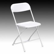 White Plastic Folding Chairs  ... (ONLY OFFERED AS ADD ON)