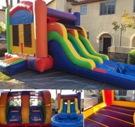 Double Water Slide & Jumper Combo ... [Up to 10 Kids]