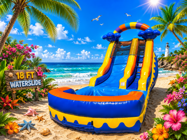 14ft Blue Wave Waterslide