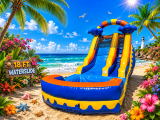 14ft Blue Wave Waterslide