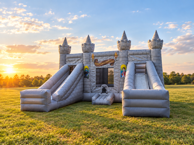Giant 30'x30' Wizards Castle with Dual Slides