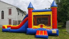 Classic Bounce House with Attached Slide (Dry Option)