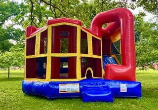 Kid's Kingdom Bounce House with Attached Slide (DRY Option)
