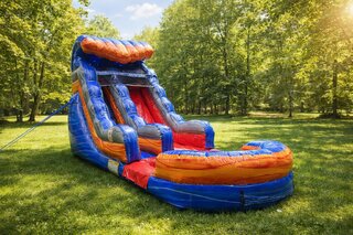 15' Fireblast Tsunami Slide Wet or Dry