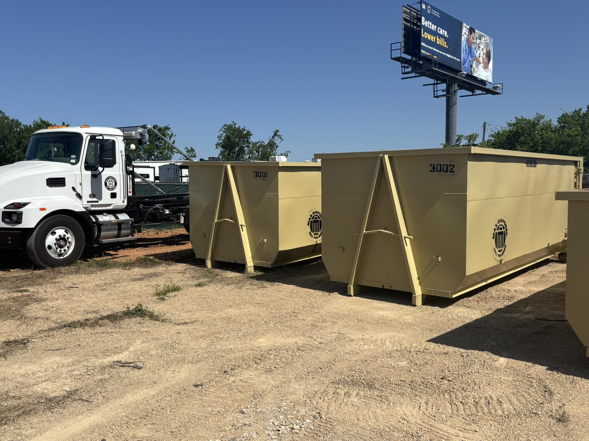 contractor dumpsters max disposal