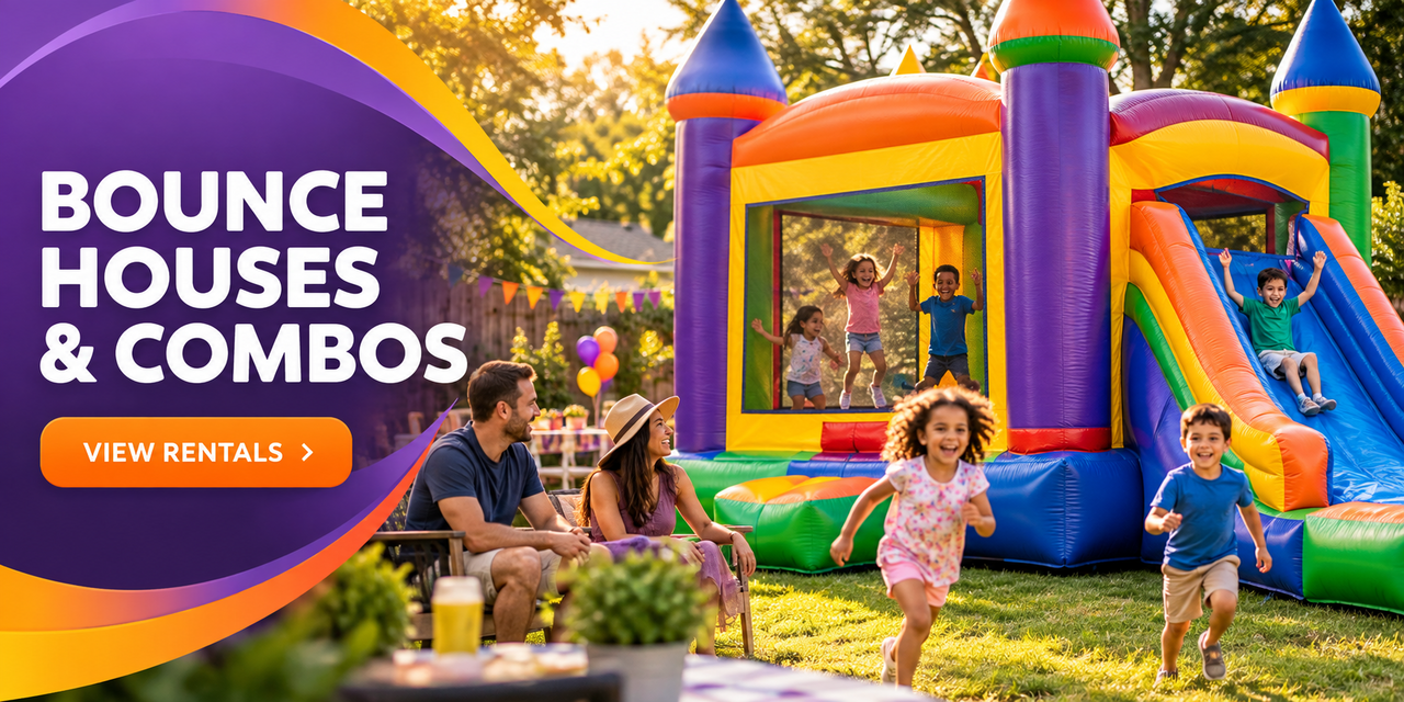 Bounce house and combo rentals from Mr. Calvin's Bouncers