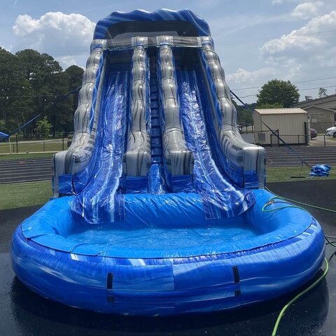 20ft Double Lane Waterslide