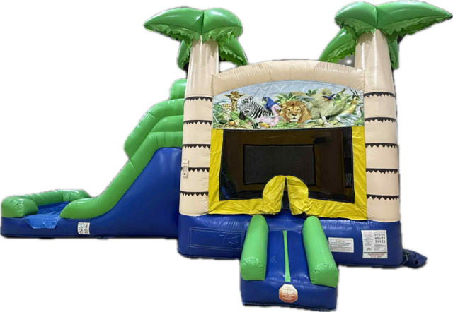 Tropical Combo Bounce House