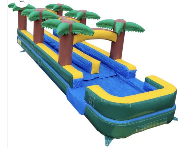 Dual Lane Paradise Slip n Splash w/ Pool 