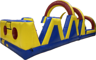 Yellow and Blue Obstacle Course 