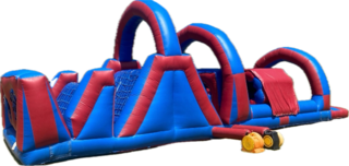 Red and Blue Obstacle Course 