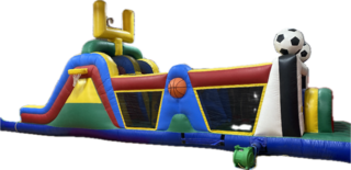 Sports Obstacle Course w/Slide