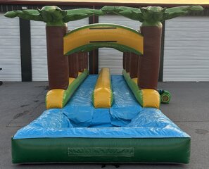 Tropical Dual Lane Slip-N-Slide
