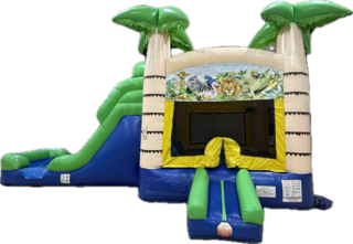 Tropical Combo Bounce House