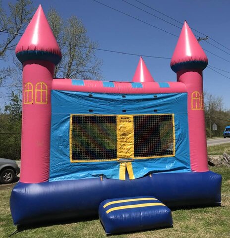 Pink Castle Bounce House