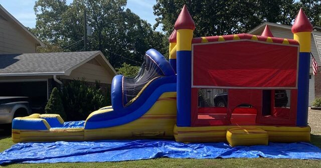 Wet Module Castle Combo Bounce House