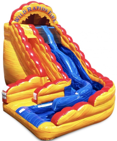 18ft Wild Rapids Fire Water Slide