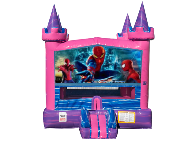 Spider Man Pink Bounce House