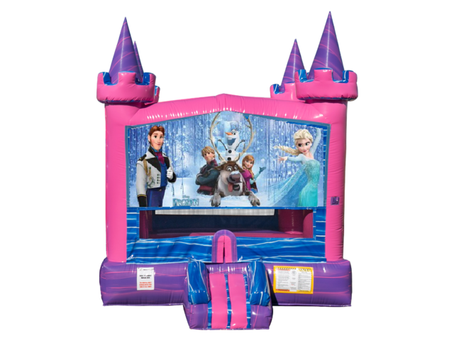 Frozen Pink Bounce House
