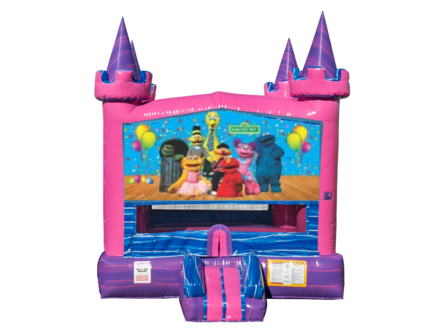 Sesame Pink Bounce House