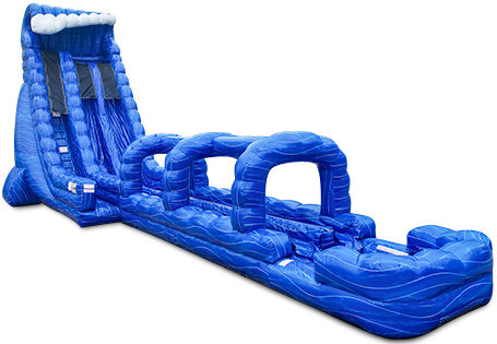 27ft Blue Crush Dual Lane Water Slide