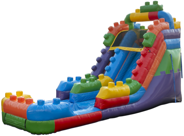 15ft Building Block Water Slide