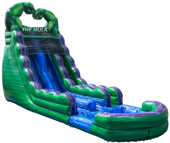 22ft Hulk Dual Lane Water Slide #27