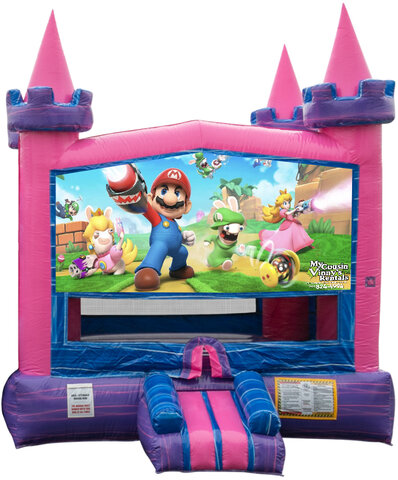 mario-pink-bounce-house