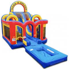 17ft Dash N' Splash Water Slide Obstacle<br>Wet or Dry<br>