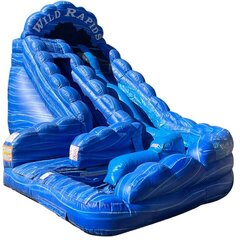 18ft Wild Blue Rapids Water Slide