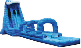 <b>27ft Blue Crush Dual Lane Water Slide</b>