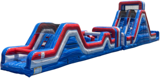 <b>80ft Obstacle Dash</b><br><small>Wet or Dry Slide</small>