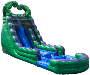 22ft Hulk Dual Lane Water Slide
