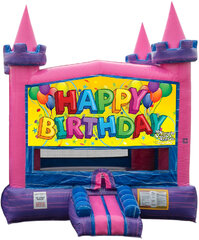 <b>Birthday Pink Bounce House</b>