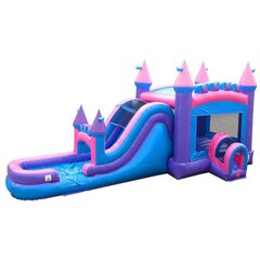 <b>Princess Side Slide Combo</b><br><small>Wet or Dry • Inflatable Combo</small>