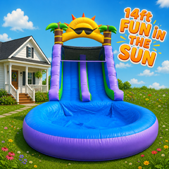 Fun in the Sun 14 ft. Water Slide WET/DRY