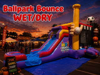 Ballpark Bounce House WET/DRY