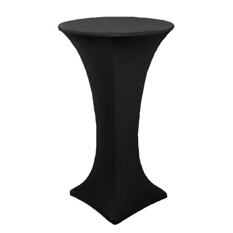 Cocktail Table with Black Spandex Linen