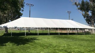 20x100 White Canopy Tent