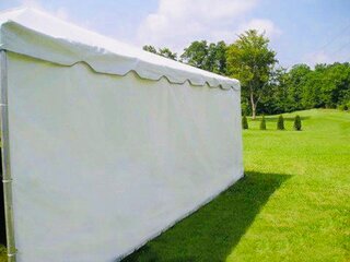 20FT Solid White Tent Wall