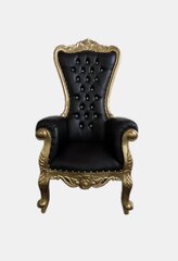 Single Throne Chair Black/Gold