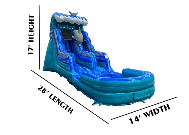 Dolphin Waterslide - Rocket Jumpers (408) 603-6704