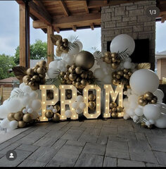 PROM Marquee W/ Balloon Decorations 