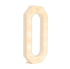 Number 0 Marquee W/ Lights