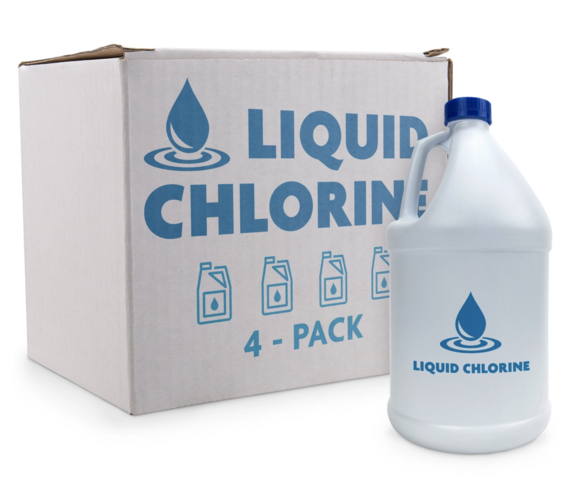 Liquid Chlorine case (4) 1 Gallon 