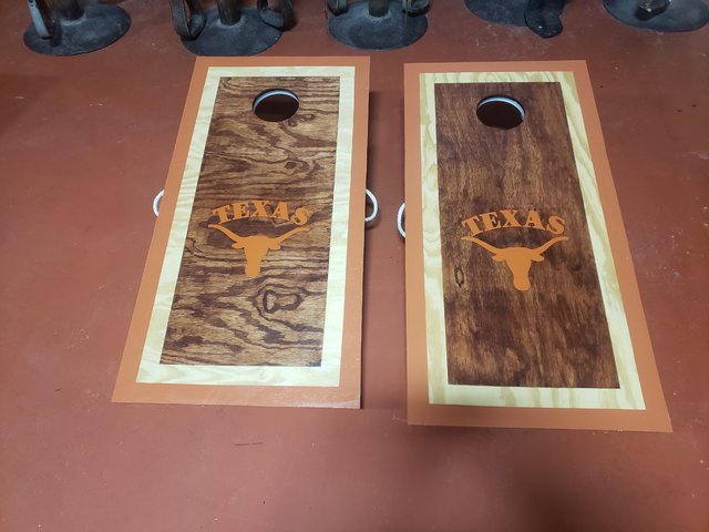 TEXAS LONGHORN CORNHOLE GAME