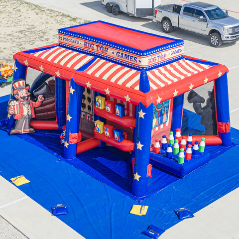 BIG TOP INFLATEABLE 6 GAMES