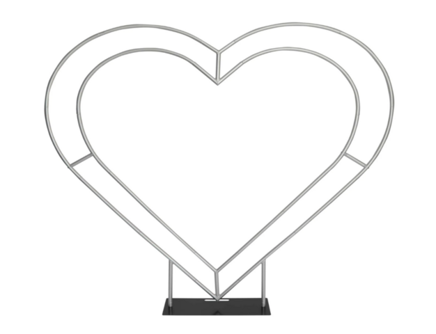 Double Heart Frame Arch Backdrop