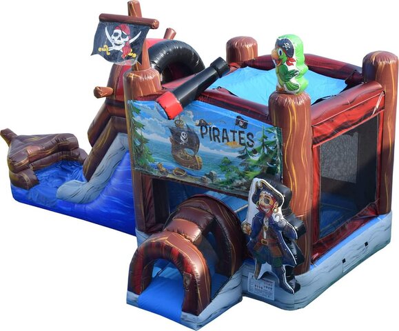 PIRATE SHIP COMBO WITH WET SLIDE