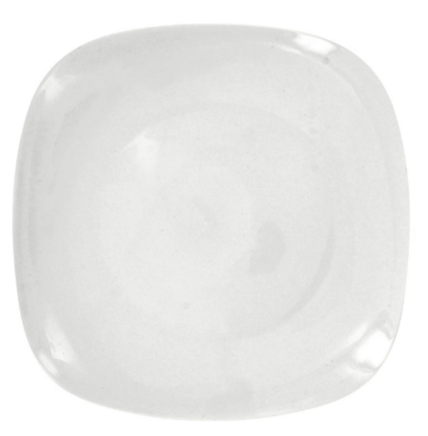 White Square Plate 8x8 in